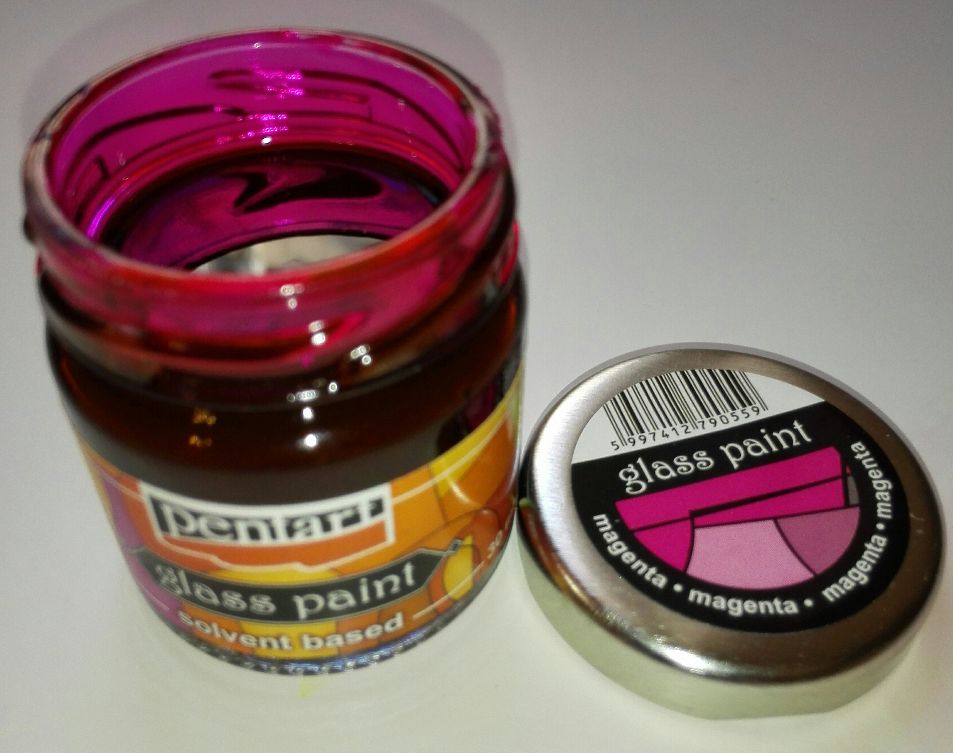 Magenta - oldószeres üvegfesték 30 ml