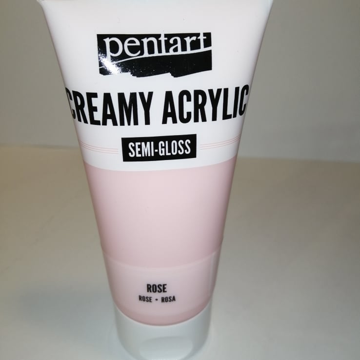 Rózsaszín krémes (fényes) akrilfesték 60 ml